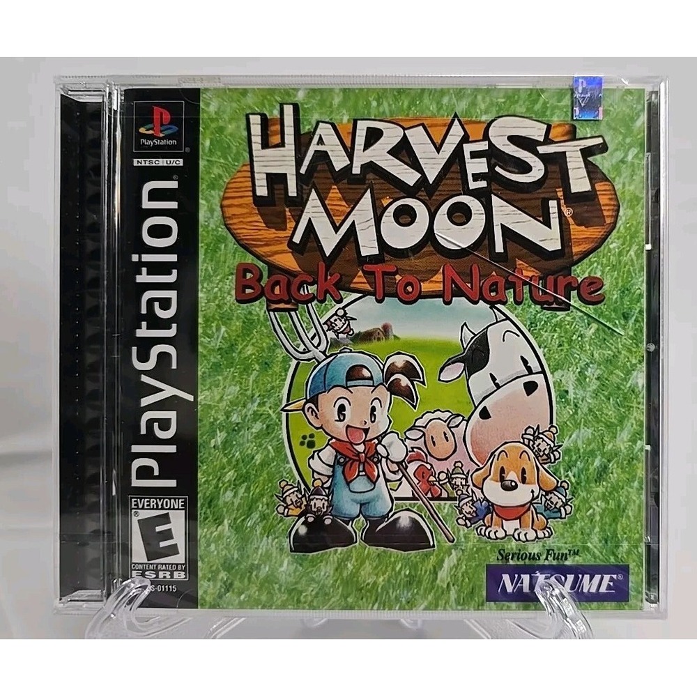 Harvest Moon: Back to Nature (Sony PlayStation 1) PS1 Black CIB Brand New Sealed